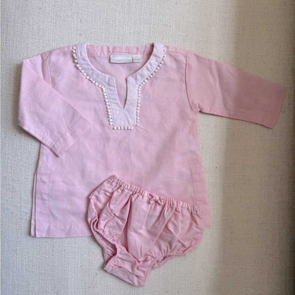 Classic Pink Cotton Kids Matching Set - Brand: